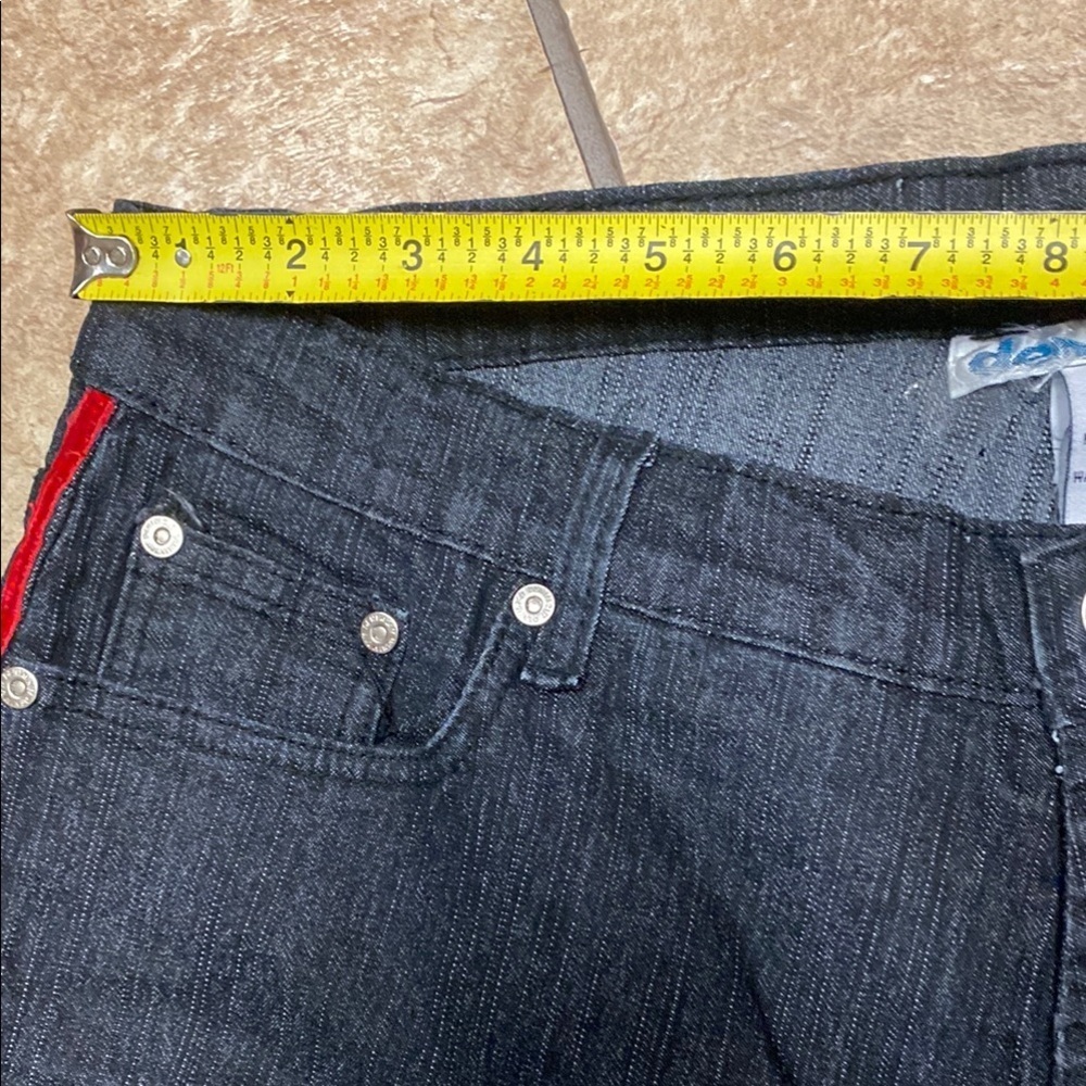 Denim 24/7 Black Wide Leg Jeans with Vibrant Embellishments Fall Denim - Picture 8 of 13